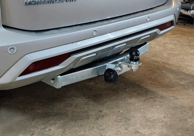 ZincaR Фаркоп оцинкованный Mitsubishi Pajero Sport III 2021- фланцевое крепление шара фото 2