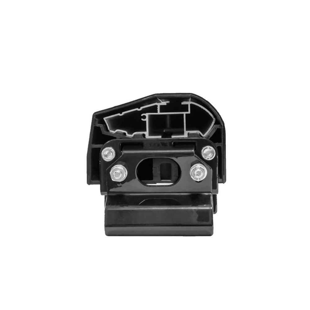 Багажник модельный на интегрированные рейлинги LUX BRIDGE БК4 крыловидные дуги черные фото 6