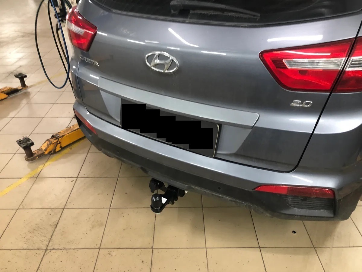 Быстросъёмный фаркоп TowRus для  Hyundai Creta (Mk.I/Mk.II) 2015-2022 /  Solaris HC (Mk.I) 2024- Шар Е фото 4