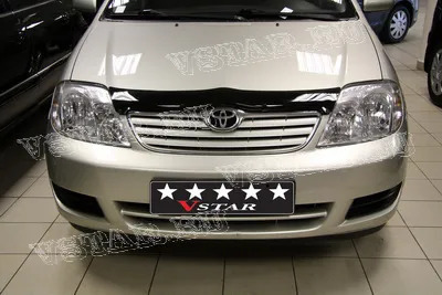 Дефлектор V-Star для капота Toyota Corolla E120 седан , универсал 2001-2006 фото 2