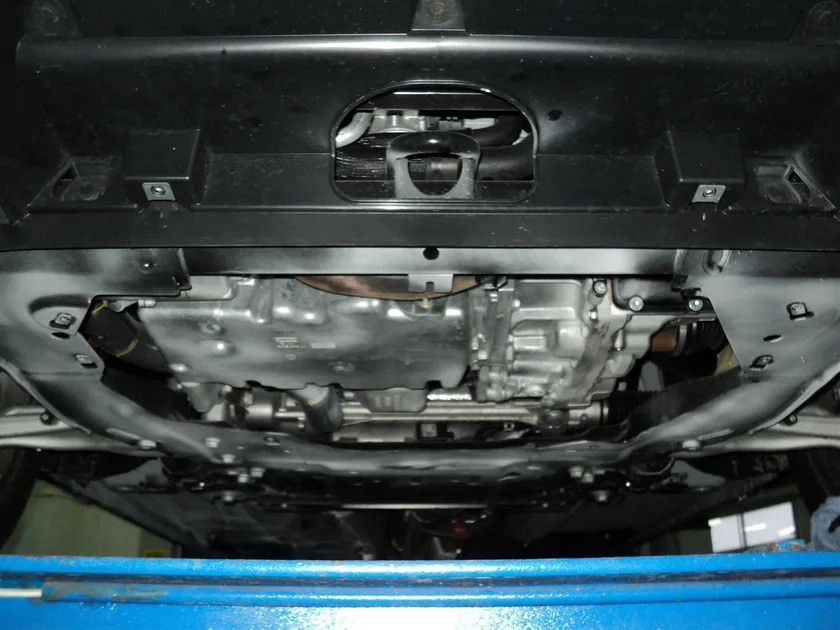 Защита алюминиевая АВС-Дизайн для картера и КПП Land Rover Range Rover Evoque I 2011-2018 фото 2