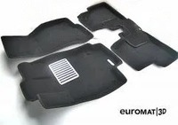 Коврики текстильные Euromat 3D Lux для салона Citroen C4 II 2010-2022