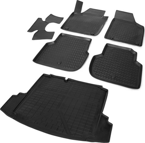 Комплект ковриков Rival для салона и багажника Volkswagen Jetta VI седан 2010-2018