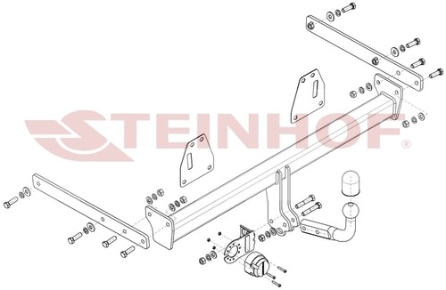 Фаркоп Steinhof для Toyota Corolla E21 Touring Sports (Mk.XII)+Hybrid) 2019- Шар А