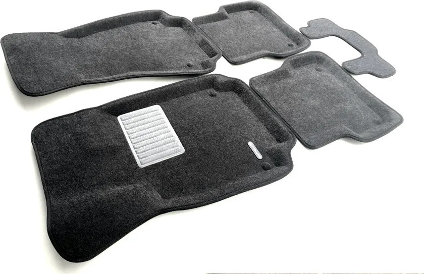 Коврики текстильные Euromat 3D Business для салона Audi A6 4G, С7 2011-2022 Темно-серые