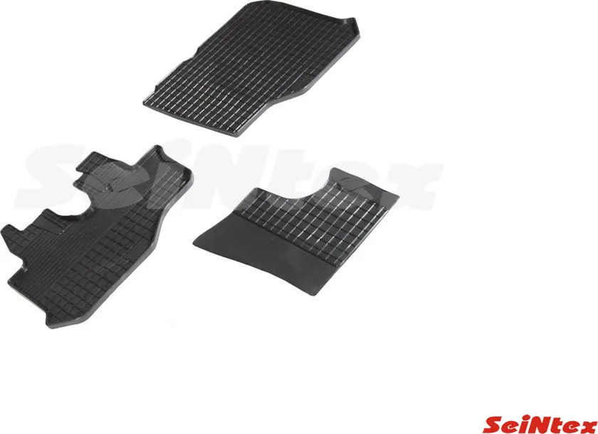 Комплект ковриков Seintex резиновые с узором сетка для салона Hyundai HD 35 2018-2022 фото 2