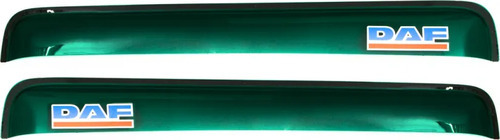 Дефлекторы REIN для окон (накладной скотч 3М) (2 шт.) DAF XF 95 1998-2022 (прямой) Зеленый