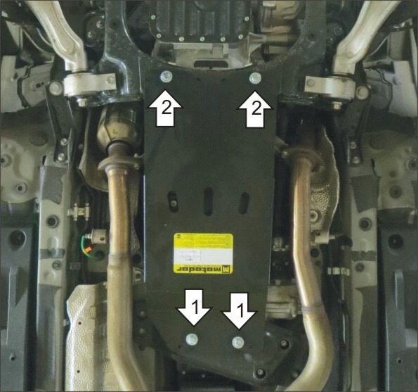 Защита Мотодор для КПП и раздаточной коробки Lexus GS 300 2005-2008