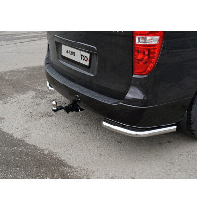 Фаркоп оцинкованный ТСС для Hyundai H1 TQ (Mk.II) 2018-2023 нерж. шар Е фото 5