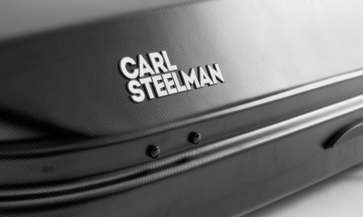 Бокс на крышу CARL STEELMAN Classic 390 черный карбон фото 9