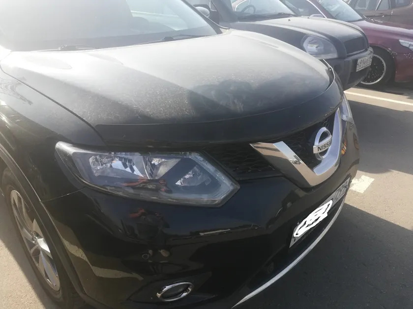 Дефлектор SIM для капота Nissan X-Trail T32 кроссовер 2015-2022 фото 3