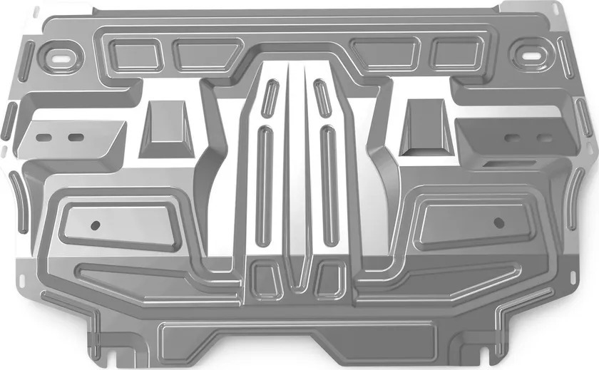 Защита алюминиевая АвтоБроня для картера и КПП Seat Ibiza IV 2008-2015