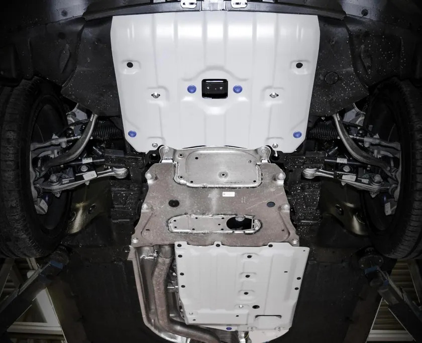 Защита алюминиевая Rival для радиатора, картера, КПП и РК BMW X5 IV G05 2018-2022 фото 2