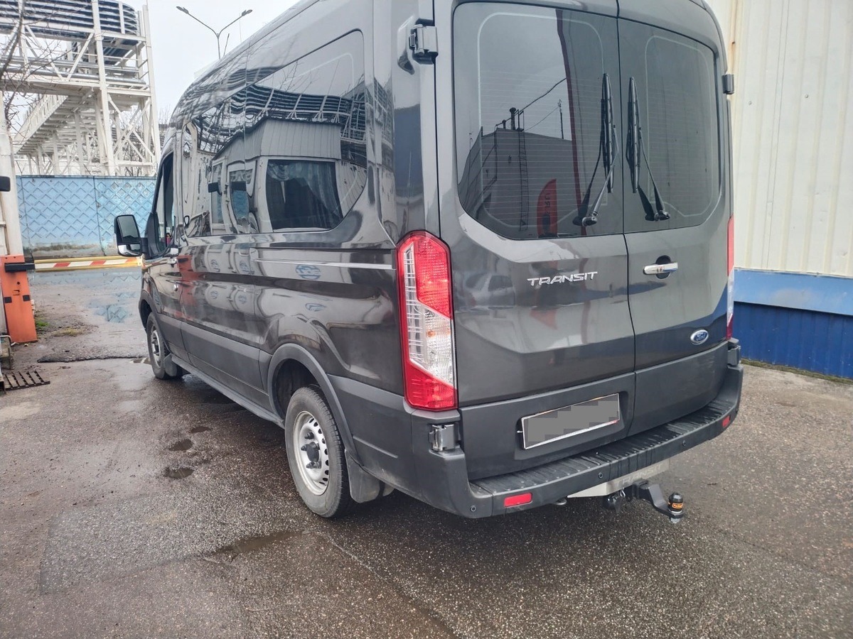 Быстросъёмный оцинкованный фаркоп ТСС для Ford Transit 2014- Шар Е фото 3