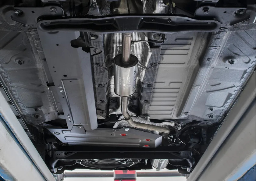 Защита АвтоБРОНЯ для топливного бака Nissan Terrano III FWD 2014-2022 фото 2