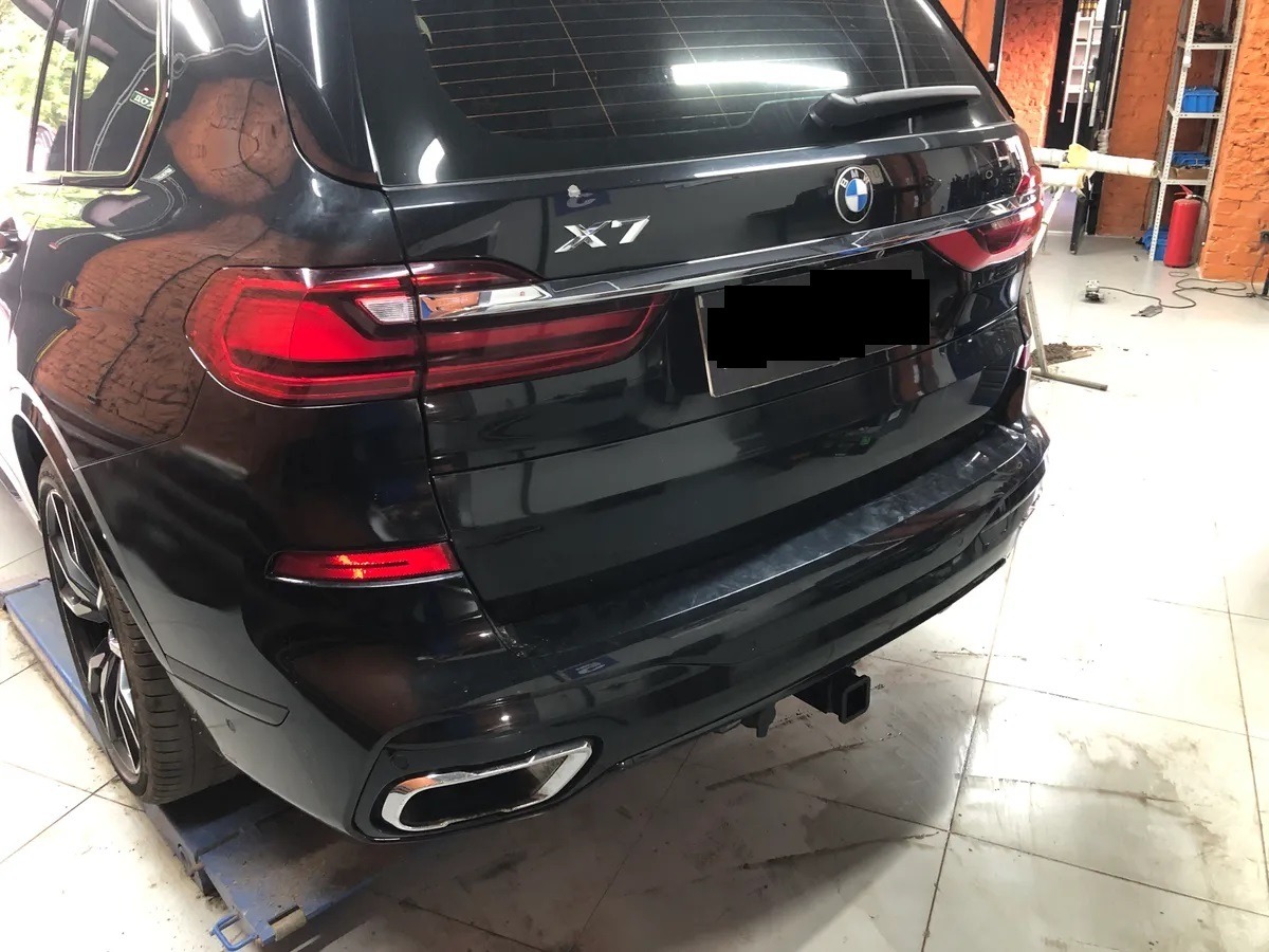 Быстросъёмный фаркоп TowRus с системой антистук для BMW X5 G05 (Mk.IV) 2018- / BMW X6 G06 (Mk.III) 2019- /  BMW X7 G07 (Mk.I) 2019- Шар Е фото 2