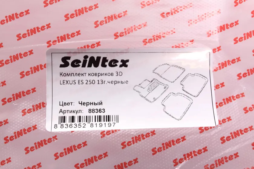 Коврики Seintex 3D ворсовые для салона Lexus ES250 2013-2015 фото 2