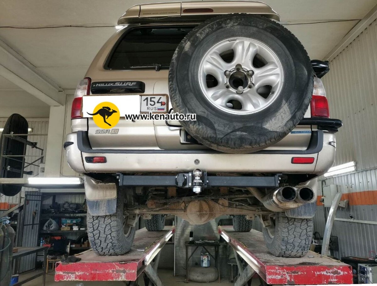 Фаркоп Halty для Toyota Land Cruiser Prado 90, 95 (Mk.II) 1996-2002/ Toyota Hilux Surf 180 (Mk.III) 1997-2002/ Toyota 4Runner 180 (Mk.III) 1995-2002 шар Е фото 2