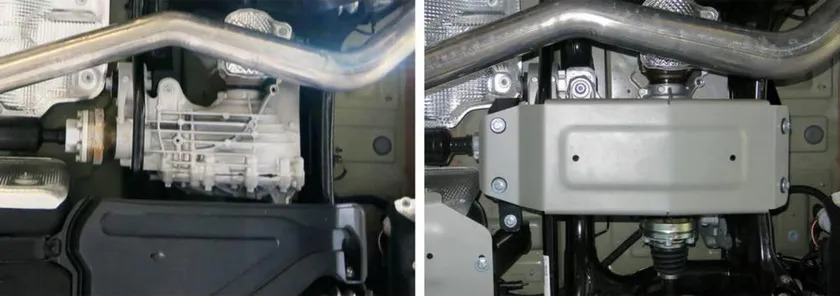 Защита алюминиевая Rival для редуктора Audi Q7 II (кроме а/м с управляемой задней подвеской) 2015-2020 фото 3