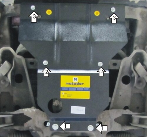 Защита Мотодор для радиатора, картера Nissan Cedric 1995-1999