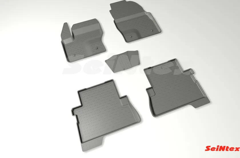Коврики резиновые Seintex с высоким бортиком для салона Ford Kuga II рестайлинг 2016-2022