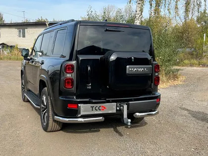 Быстросъёмный фаркоп с накладкой из нержавеющей стали ТСС для Haval H9 (Mk.II) 2024- Шар Е фото 3