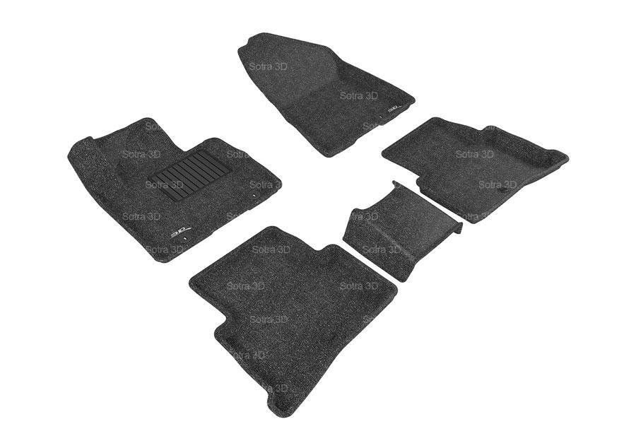 Коврики салона текстильные Kia Sportage IV  LINER 3D Lux с бортиком черные
