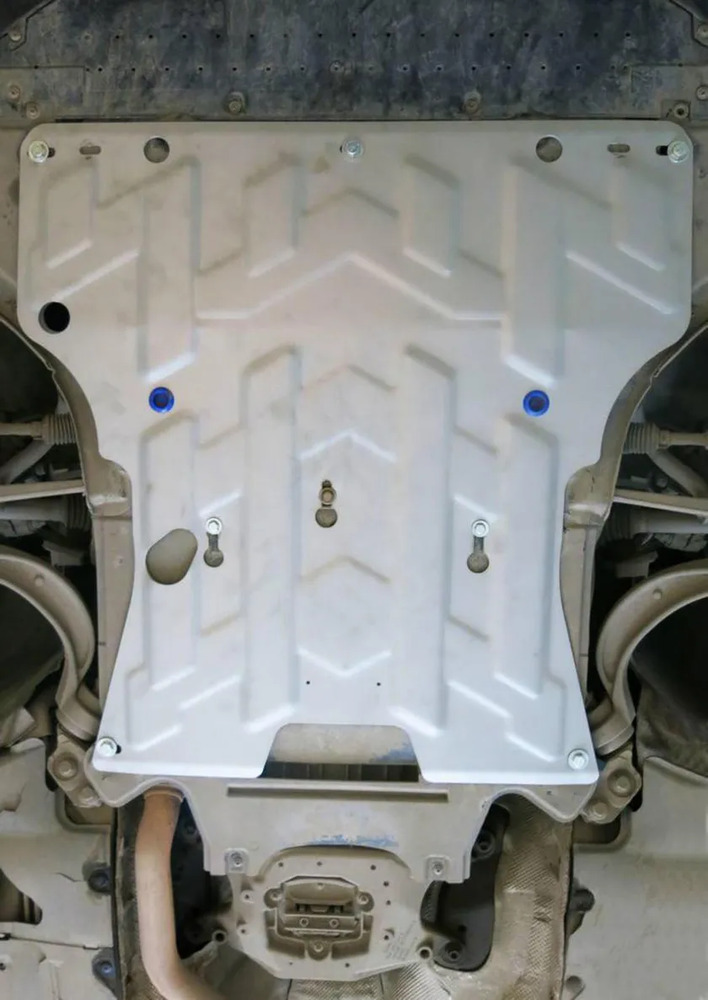 Защита алюминиевая Rival для картера и КПП Audi A4 B8 2007-2015 фото 2