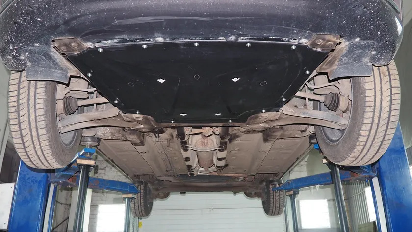 Защита композитная АВС-Дизайн для картера двигателя и КПП Lada Vesta седан 2015-2022 фото 2