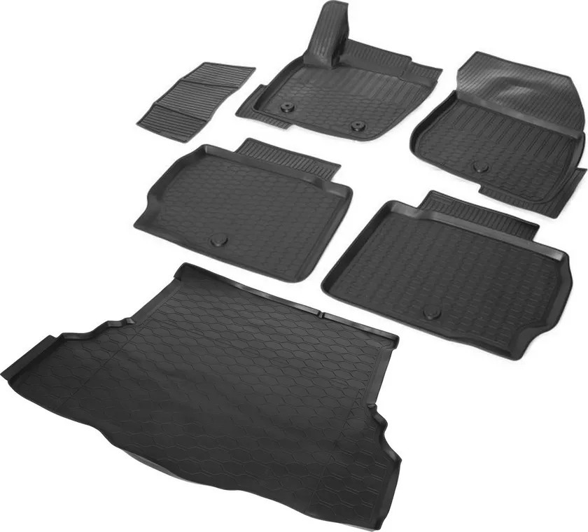 Комплект ковриков Rival для салона и багажника Ford Mondeo V седан 2015-2022