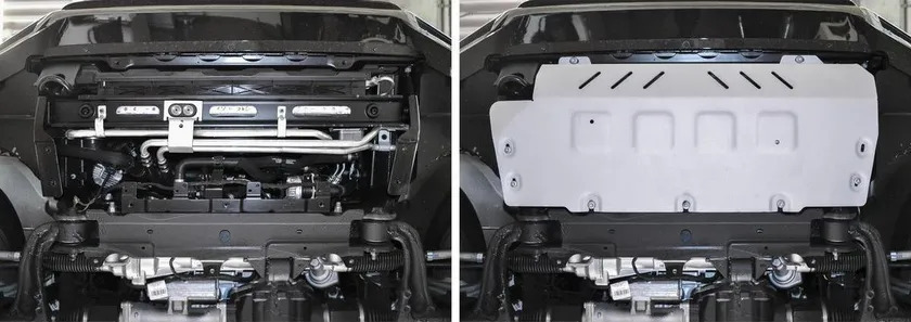 Защита алюминиевая Rival для радиатора Mercedes-Benz G-klasse W464 2018-2022 фото 3