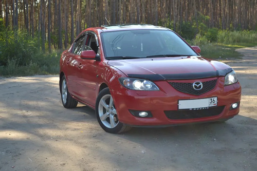 Дефлектор SIM для капота Mazda 3 I седан 2005-2008