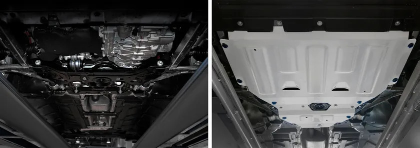Защита алюминиевая Rival для картера Mercedes-Benz A-klasse V177 седан, W177 хэтчбек 2018-2022 фото 3