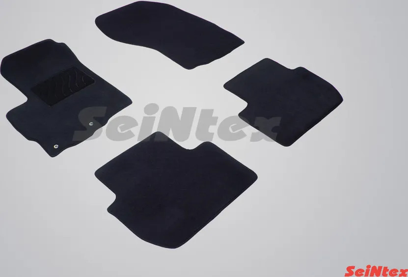 Коврики текстильные Seintex на нескользящей основе для салона Mitsubishi Outlander XL 2006-2012 фото 2