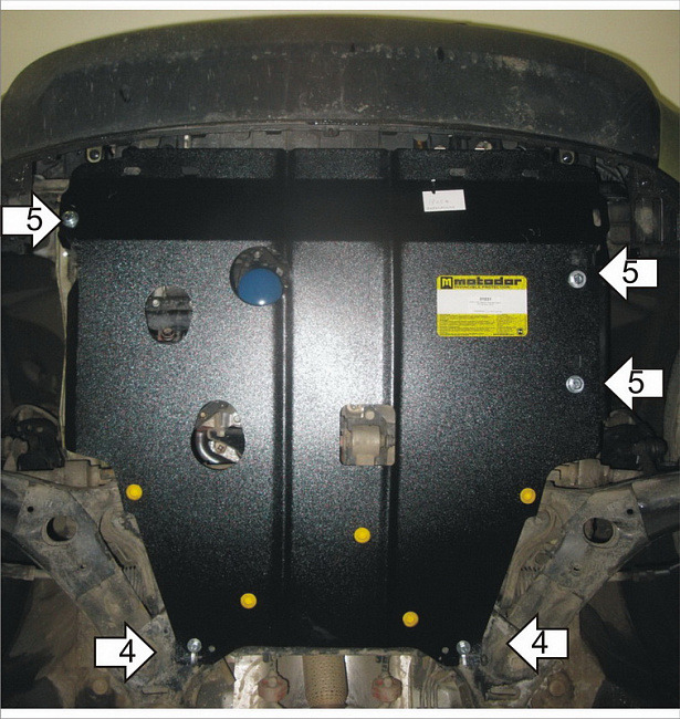 Защита Мотодор для двигателя, КПП Kia Soul I 2011-2013