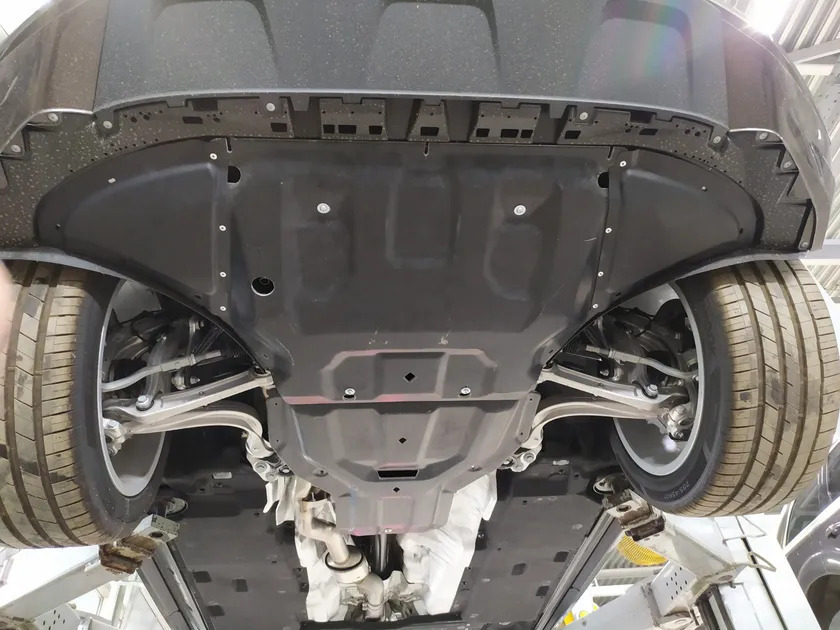 Защита композитная АВС-Дизайн для картера и КПП Audi Q8 2018-09.2020 (2 части) фото 4