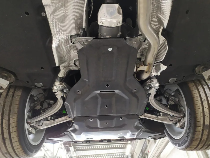 Защита композитная АВС-Дизайн для картера и КПП Audi Q8 2018-09.2020 (2 части) фото 5