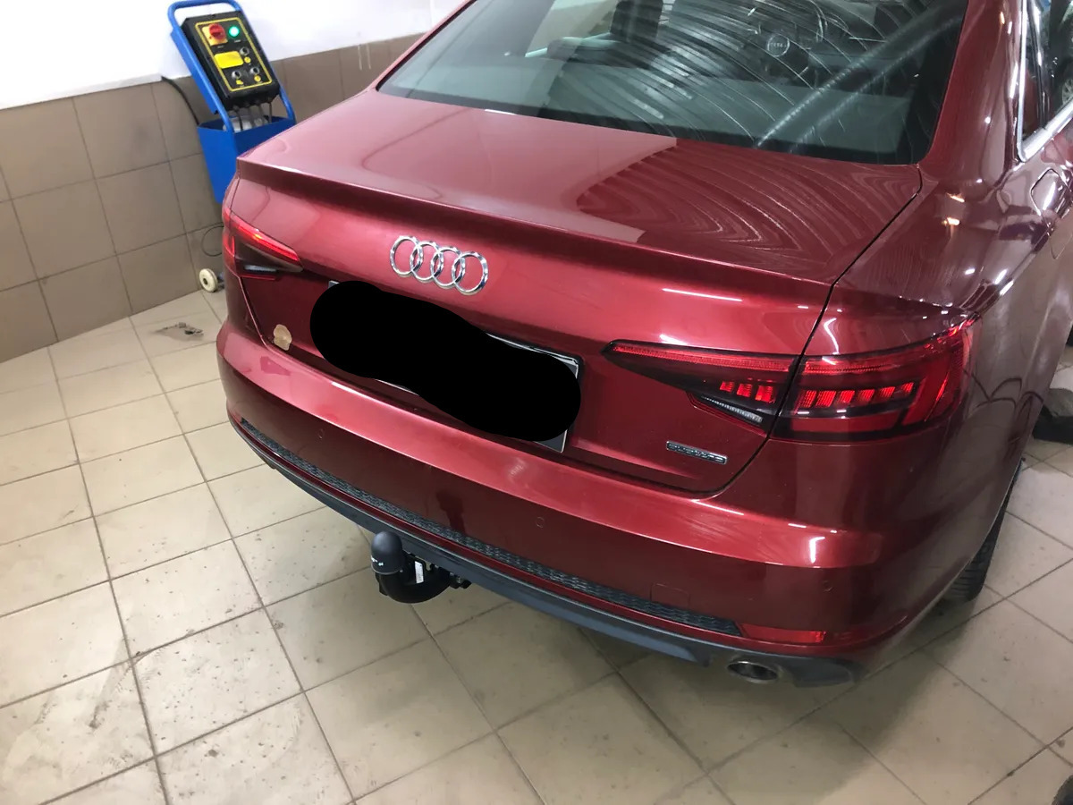Фаркоп Steinhof для Audi A4 B9 (Mk.V седан/универсал + Quattro, кроме S-line/S4 ) 2015-2024 Шар А фото 6