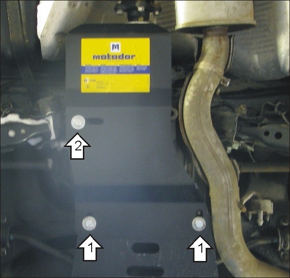 Защита Мотодор для заднего дифференциала Nissan X-Trail T31 2007-2014