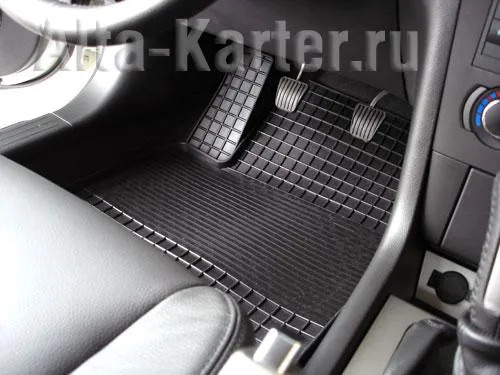 Коврики резиновые Seintex с узором сетка для салона Skoda Octavia I A5 2004-2008