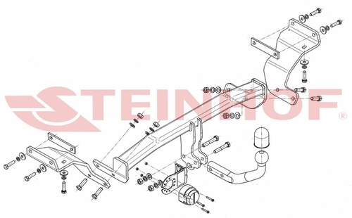 Фаркоп Steinhof для Hyundai i30 универсал GD (Mk.II) 2012-2018/ Kia Ceed универсалJD (Mk.II) (также GT Line) 2012-2018 шар А