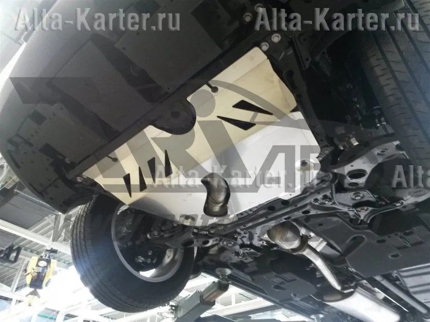 Защита алюминиевая АВС-Дизайн для картера двигателя и КПП Lexus NX 4WD АТ 2014-2022 фото 2