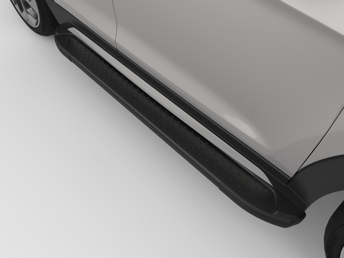 Пороги алюминиевые Сan Otomotiv Sapphire Black для Toyota RAV4 фото 6