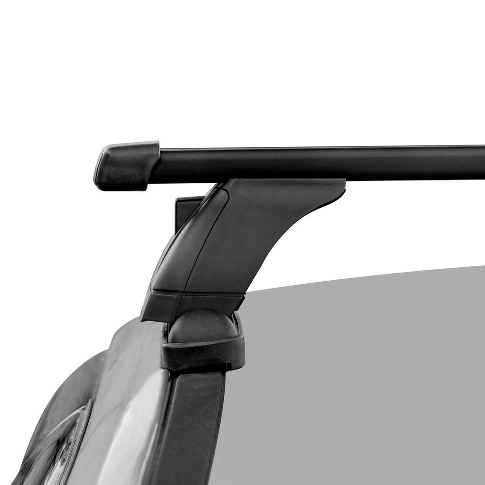 Багажник модельный в штатные места LUX БК3 прямоугольные дуги черные фото 4