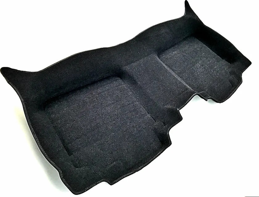 Коврики текстильные Euromat 3D 5D с высокими бортами для салона Toyota Camry VII 2012-2022 Черные фото 3