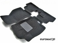 Коврики текстильные Euromat 3D Business для салона Chevrolet Aveo I 2006-2010