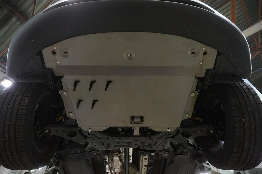 Защита алюминиевая АВС-Дизайн для картера и КПП Kia Sorento II рестайлинг 2012-2020 фото 4