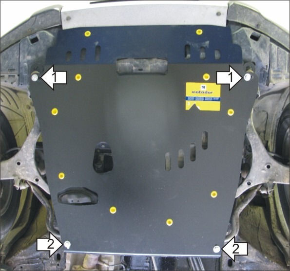Защита Мотодор для картера, КПП Honda Element 2003-2006