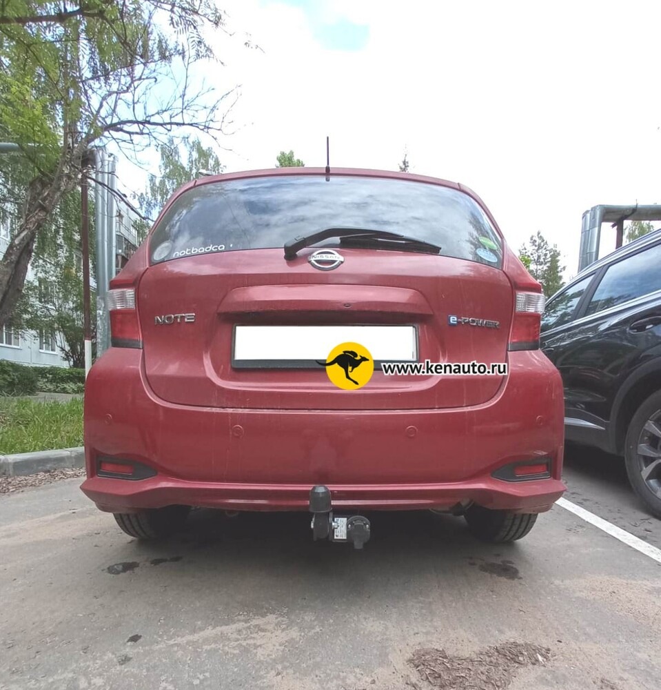 Фаркоп Halty для Nissan Note E12 (Mk.II) правый руль (бензин или гибрид) 2012-2020 шар А фото 4