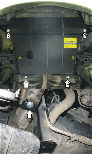 Защита Мотодор для картера, КПП Volkswagen Lupo 1998-2005